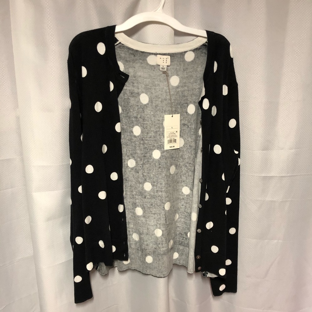 Black and white sweater